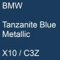 Preview: BMW, Tanzanite Blue Metallic, X10 / C3Z.